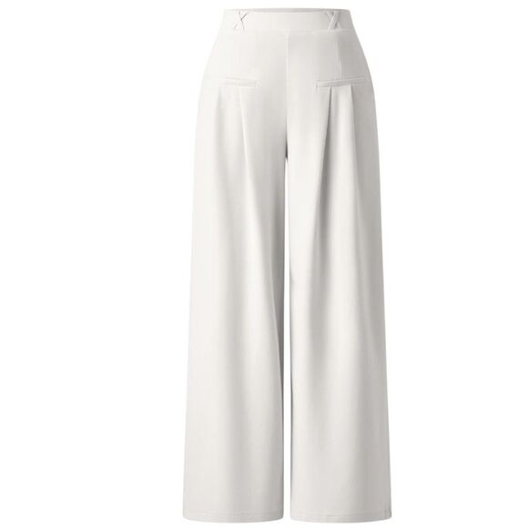 OGL Bamboo Blend Ponte De Roma Wide Leg Drapey Pull On Pants Size Small - Picture 1 of 8